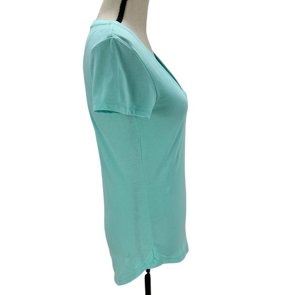 Bench Short Sleeve V-Neck Front Pocket T-Shirt - Teal Green - Picture 2 of 14